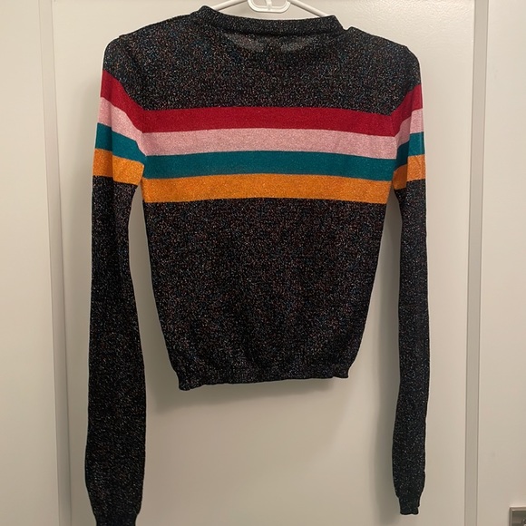 Topshop Black Multi Sweater size XS - Picture 4 of 5